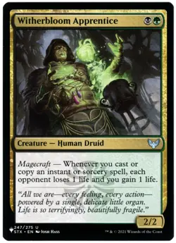 Witherbloom Apprentice - The List Reprints - Mystery Booster 2 - MTG - NM/M - Image 1