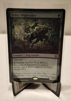 MTG Magic FOIL Valley Mightcaller Bloomburrow NM - Image 1