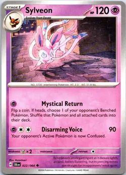 Sylveon 022/064 Uncommon Shrouded Fable Pokemon NM - Image 1