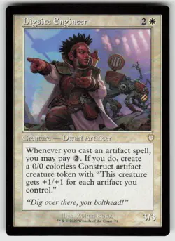 Digsite Engineer (Retro Frame) R Commander: The Brothers' War 71 MTG - Image 1