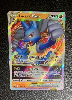 Pokemon TCG Lucario VSTAR SWSH214 Sword & Shield Holo Promo - Image 1