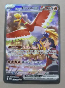 Pokemon TCG Ethan's Ho-Oh EX 230/182 Special Illustration Rare Holo - Sv10 - Image 2