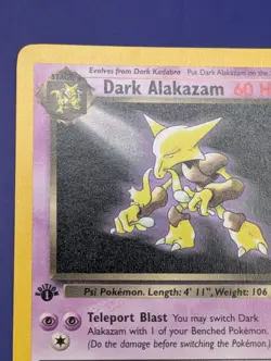 Pokemon 1st Ed Dark Alakazam Team Rocket 18/82 WOTC 2000 NM - Image 5