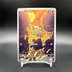 Pokemon Phanpy Sv08 Illustration Rare Holo Basic 80 HP 205/191 English - Image 1