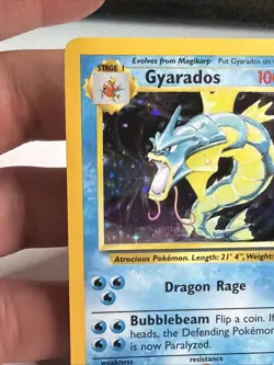 Pokemon TCG Gyarados Base Set 6/102 Holo WOTC Base Set Holo Rare LP+ - Image 3
