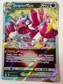 Drapion VSTAR 119/196 (NM) - SWSH11: Lost Origin - Ultra Rare -Pokemon TCG - Image 1