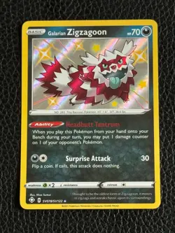Galarian Zigzagoon SV078/SV122 - Shining Fates: Shiny Vault - Pokemon TCG (NM) - Image 1
