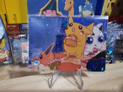 1999 Vintage Pocket Monsters Vending Prism - Eevee, Pikachu, Jigglypuff Art #346 - Image 4