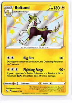 2021 TCG Pokemon #SV040/SV122 Boltund Holo Shining Fates Shiny Vault - Image 1