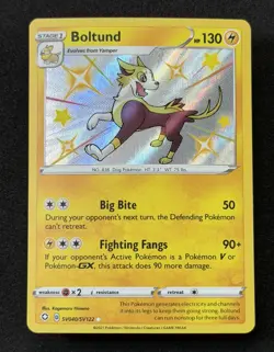 2021 TCG Pokemon #SV040/SV122 Boltund Holo Shining Fates Shiny Vault - Image 2