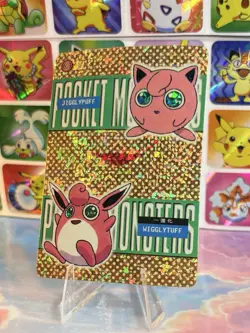 Pokemo Jigglypuff Vintage Pocket Monsters Vending HOLO Prism Sticker 99 Nintendo - Image 2