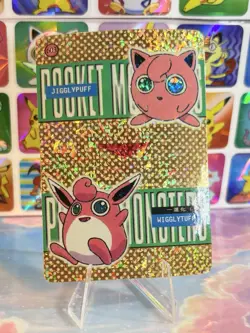 Pokemo Jigglypuff Vintage Pocket Monsters Vending HOLO Prism Sticker 99 Nintendo - Image 3