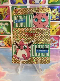 Pokemo Jigglypuff Vintage Pocket Monsters Vending HOLO Prism Sticker 99 Nintendo - Image 4