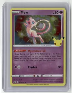 2021 Pokemon - Celebrations TCG Mew Rare Holo #011/025 - Image 1