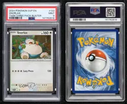 Snorlax (TWM Three Pack Blisters) Pokemon Scarlet & Violet Promo PSA 9 - Image 3