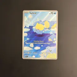 Spheal Illustration Rare 199/191 Sv08: Surging Sparks Holo POKEMON MINT - Image 1