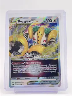 REGIGIGAS VSTAR 2023 POKEMON SWSH CROWN ZENITH ULTRA RARE 114/159 Q6011 - Image 1