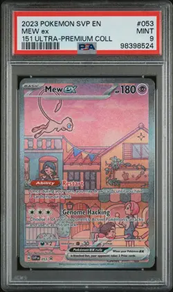 Mew ex #53 PSA 9 Pokemon Scarlet & Violet Promo 151 Ultra Premium Full Art 2023 - Image 3