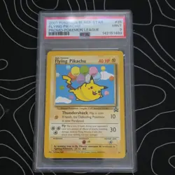Nintendo Flying Pikachu Promo-Pokemon League 25 Black Star Promo PSA 9 - Image 1