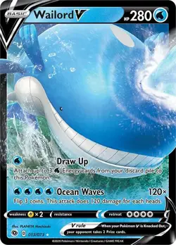 WAILORD V 013/073 CHAMPION'S PATH POKEMON (ULTRA RARE, NM) - Image 1