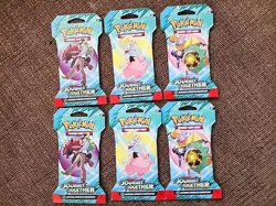 Pokemon Scarlet and Violet Journey Together Sleeved Booster Pack Lot of 6 - Image 1