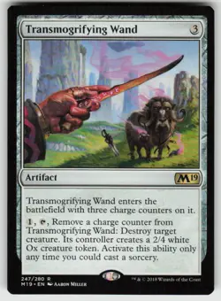 Transmogrifying Wand R Core Set 2019 247 MTG - Image 1