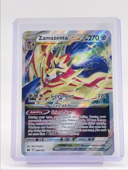 ZAMAZENTA VSTAR 2023 POKEMON SWSH CROWN ZENITH ULTRA RARE 099/159 Q6011 - Image 1
