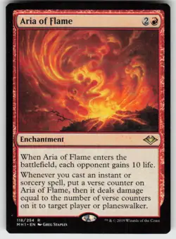 Aria of Flame R Modern Horizons 118 MTG - Image 1