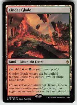 Cinder Glade R Battle for Zendikar 235 MTG - Image 1