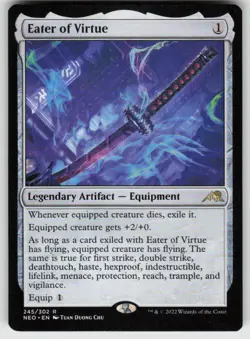 Eater of Virtue R Kamigawa: Neon Dynasty 245 MTG - Image 1