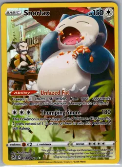 Snorlax TG10/TG30 SWSH11: Lost Origin Trainer Gallery - Pokemon Card - NM - Image 1