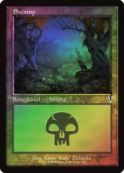 Swamp #293 Foil Retro Frame Innistrad Remastered NM MTG - Image 1