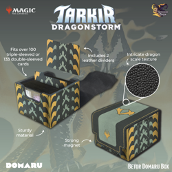 GATHERERS TAVERN MTG TARKIR DRAGONSTORM DOMARU DECK BOX - BETOR - Image 1