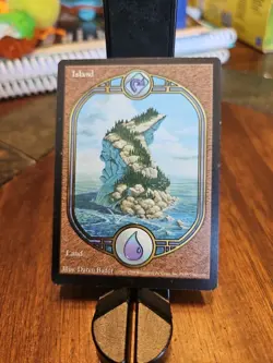 Magic the Gathering 1998 Unglued Land Card 85 Island Daren Bader - Image 1