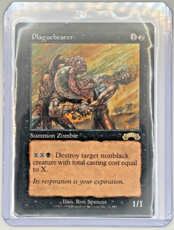 Plaguebearer - Exodus - Rare - MTG Magic The Gathering - Ron Spencer - NM - Image 1