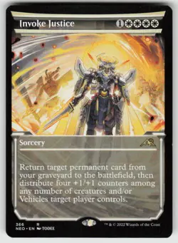 Invoke Justice (Showcase) R Kamigawa: Neon Dynasty 366 MTG - Image 1