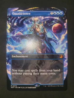 MTG Omniscience Anime Borderless EX/NM Wilds of Eldraine: Enchanting Tales - Image 1