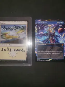 MTG Omniscience Anime Borderless EX/NM Wilds of Eldraine: Enchanting Tales - Image 3