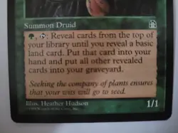 Hermit Druid Stronghold MTG 1998 Vintage Rare Green Creature MTG LP - Image 4