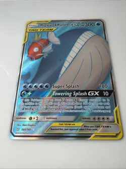 Pokemon Magikarp & Wailord GX Full Art Tag Team Holo 160/181 SM-Team Up - Image 2