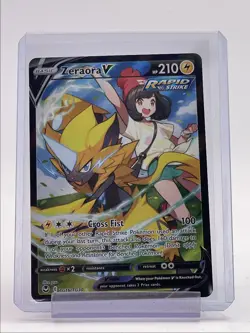 ZERAORA V 2022 POKEMON SILVER TEMPEST TRAINER GALLERY ULTRA RARE TG16 Q6011 - Image 1