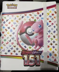 Pokemon Mew 151 Binder with Holo Cards - Image 1