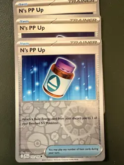 3x Pokemon TCG N's PP Up Playset 153/159 Journey Together SV9 Reverse Holo NM - Image 1