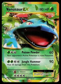 Pokemon Card - Venusaur EX Evolutions 1/108 Holo Rare EX 2016 - Image 1
