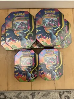 Pokemon Mega Charizard X Tin - Lot of 7 Sealed X Tins -Collector Bundle - Image 1