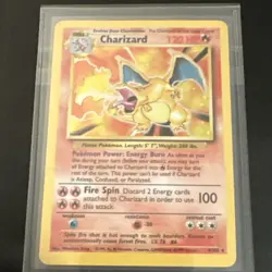 Charizard 4/102 Base Set Holo Rare 120 HP Pokemon Card Wizards 1999 English - Image 3