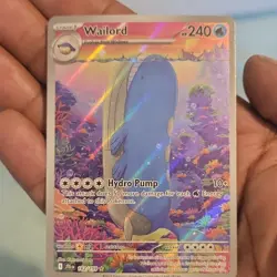 Pokemon TCG Wailord 162/159 SV09 Journey Together Holo Rare Stage 1 240 HP - Image 1