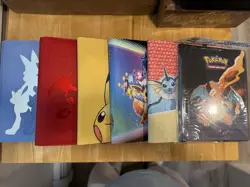 Pokemon Lot Of 9 Empty Binders! 3 Top loader, 1 Sealed And 5 Other Binders! - Image 1