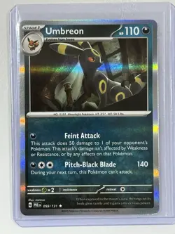 Pokemon Umbreon Reverse Holo SV Prismatic Evolutions TCG Card 059/131 - Image 1