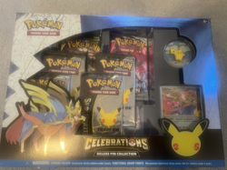 Pokemon Celebrations Deluxe Pin Collection Zacian Box Sealed. - Image 1